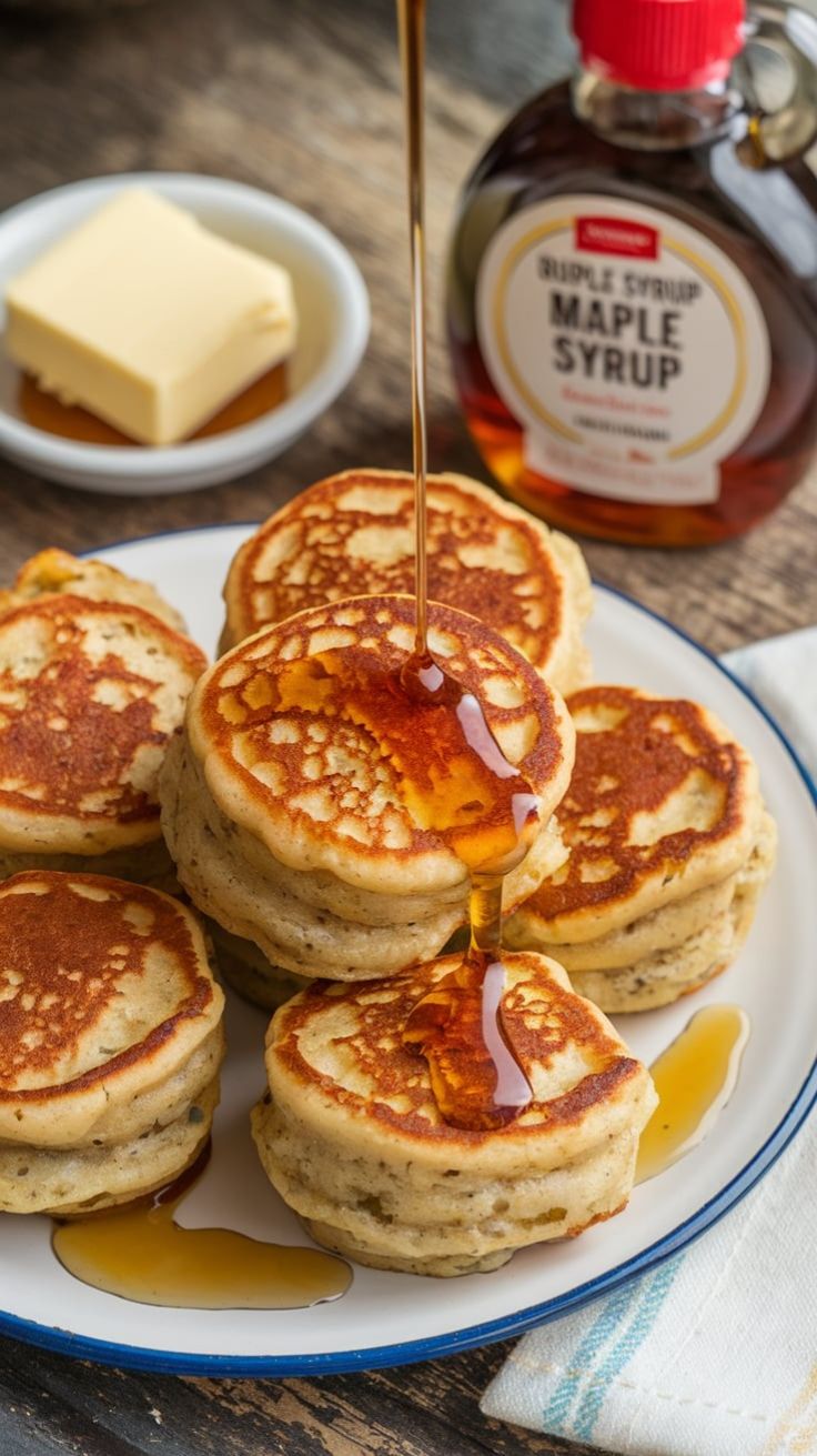Maple Syrup Mini Pancakes
