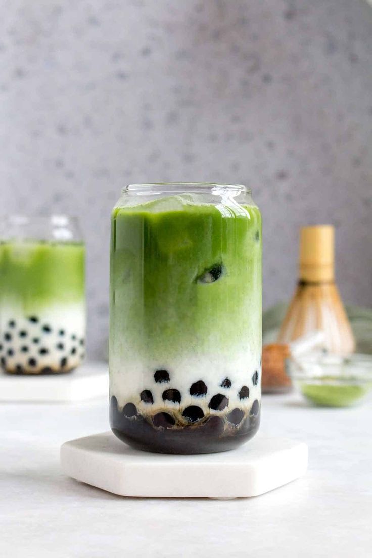 Green Matcha Milk Brown Sugar