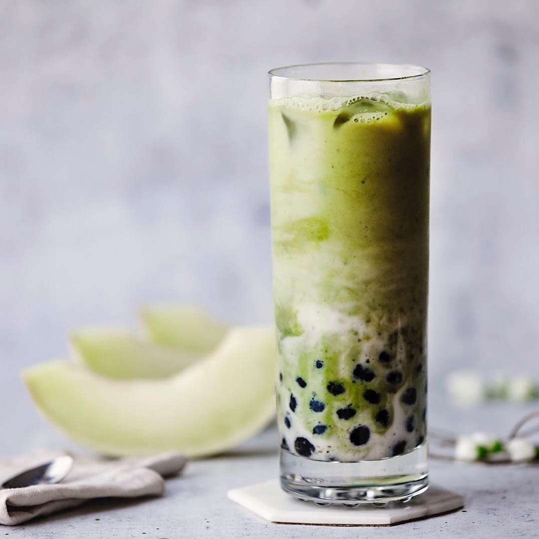 Honeydew Melon Milky Bubble Tea