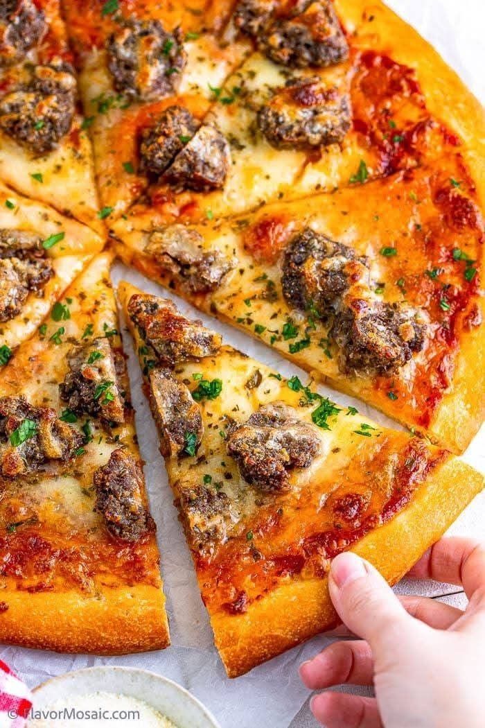 Meatballs Pizza