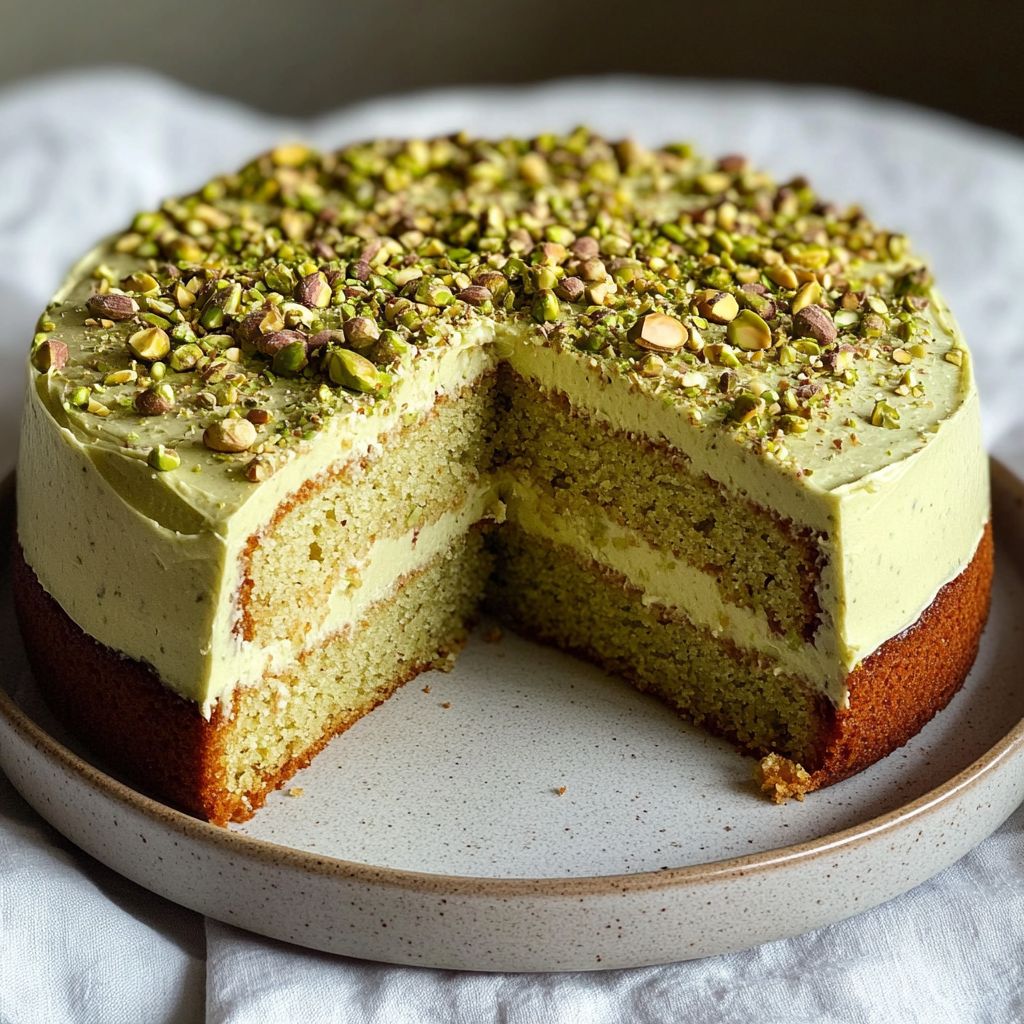 Pistachio & Ricotta Cake