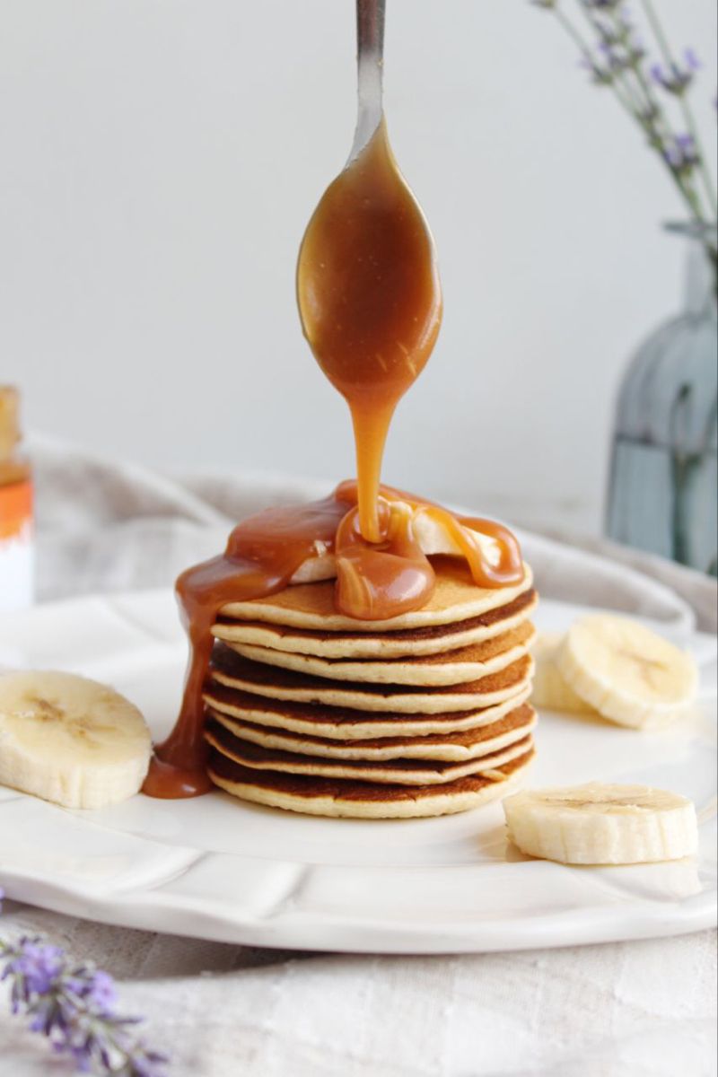 Salted caramel American Pancakes