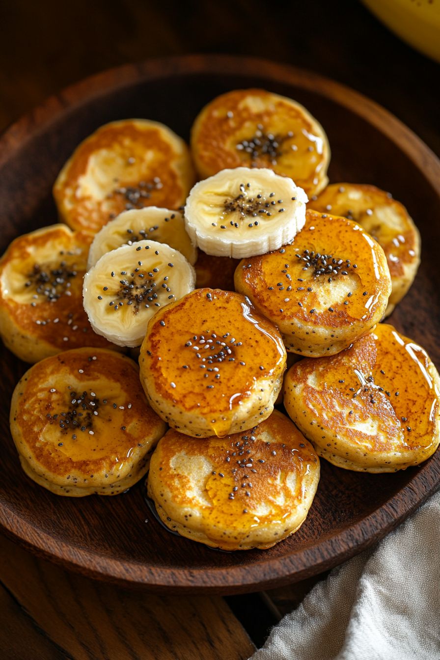 Salted caramel Mini Pancakes