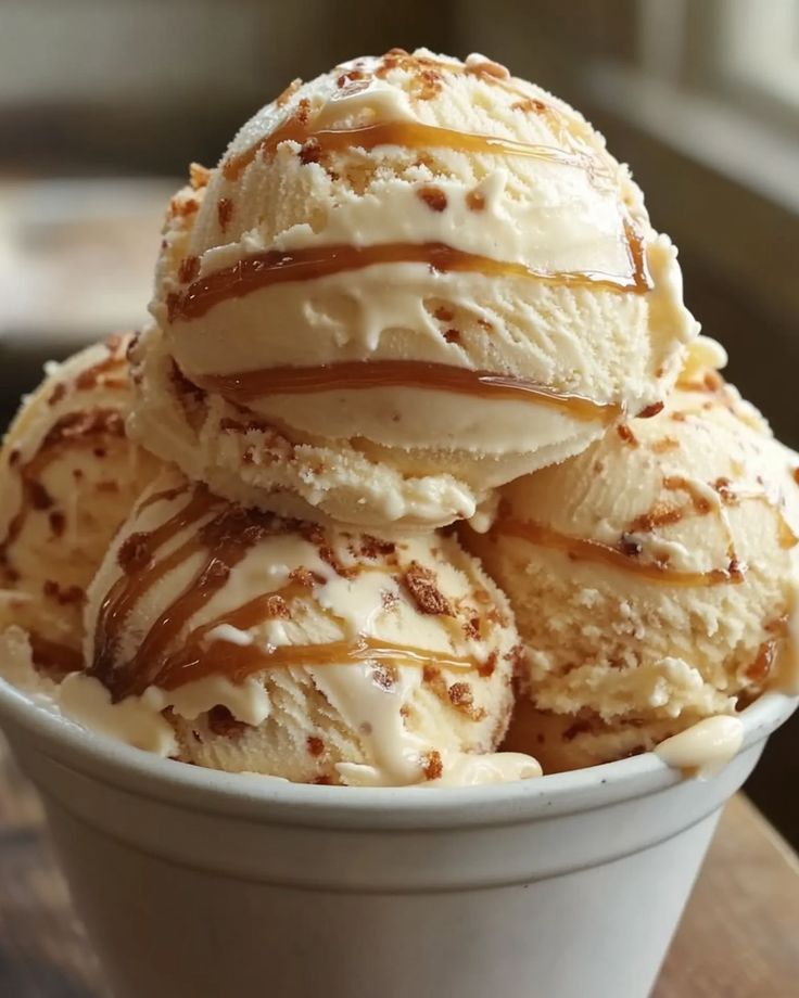 Salted Caramel Gelato Scoop