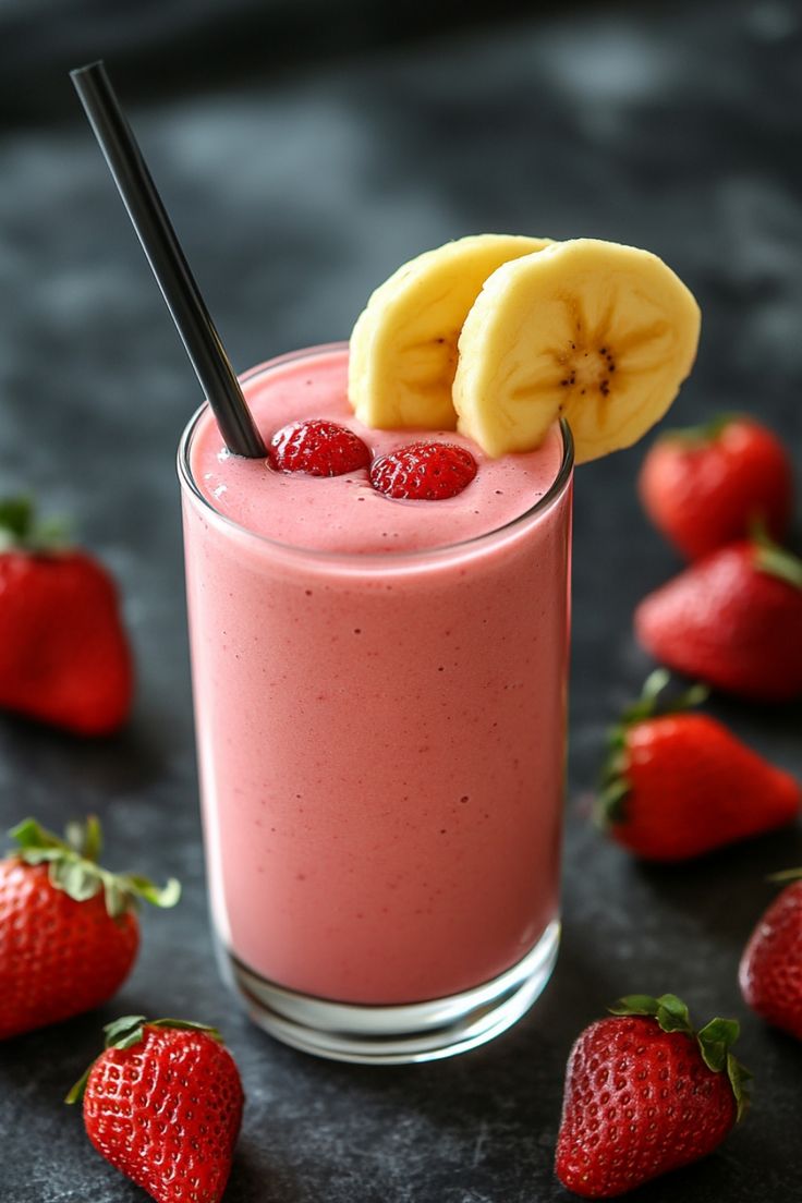 Strawberry Simple Protein + Banana