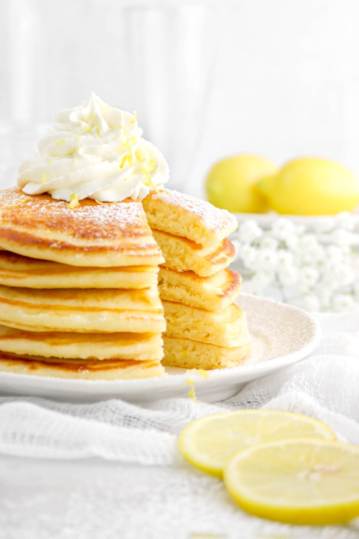 Sugar Lemon Butter American Pancakes