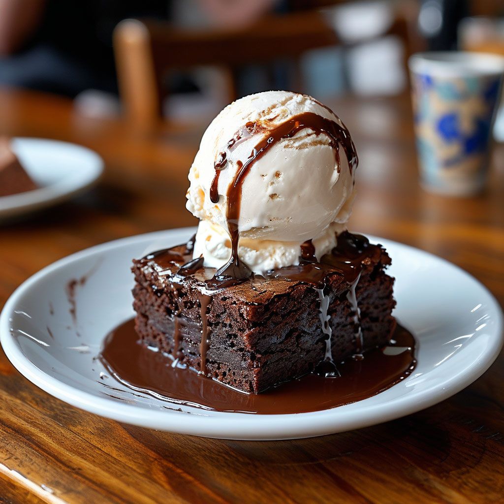 Toffee Fudge Brownie Sundae