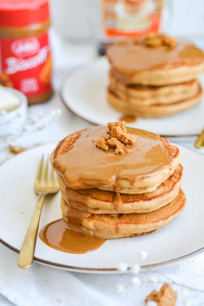 Vegan Biscoff American Pancakes