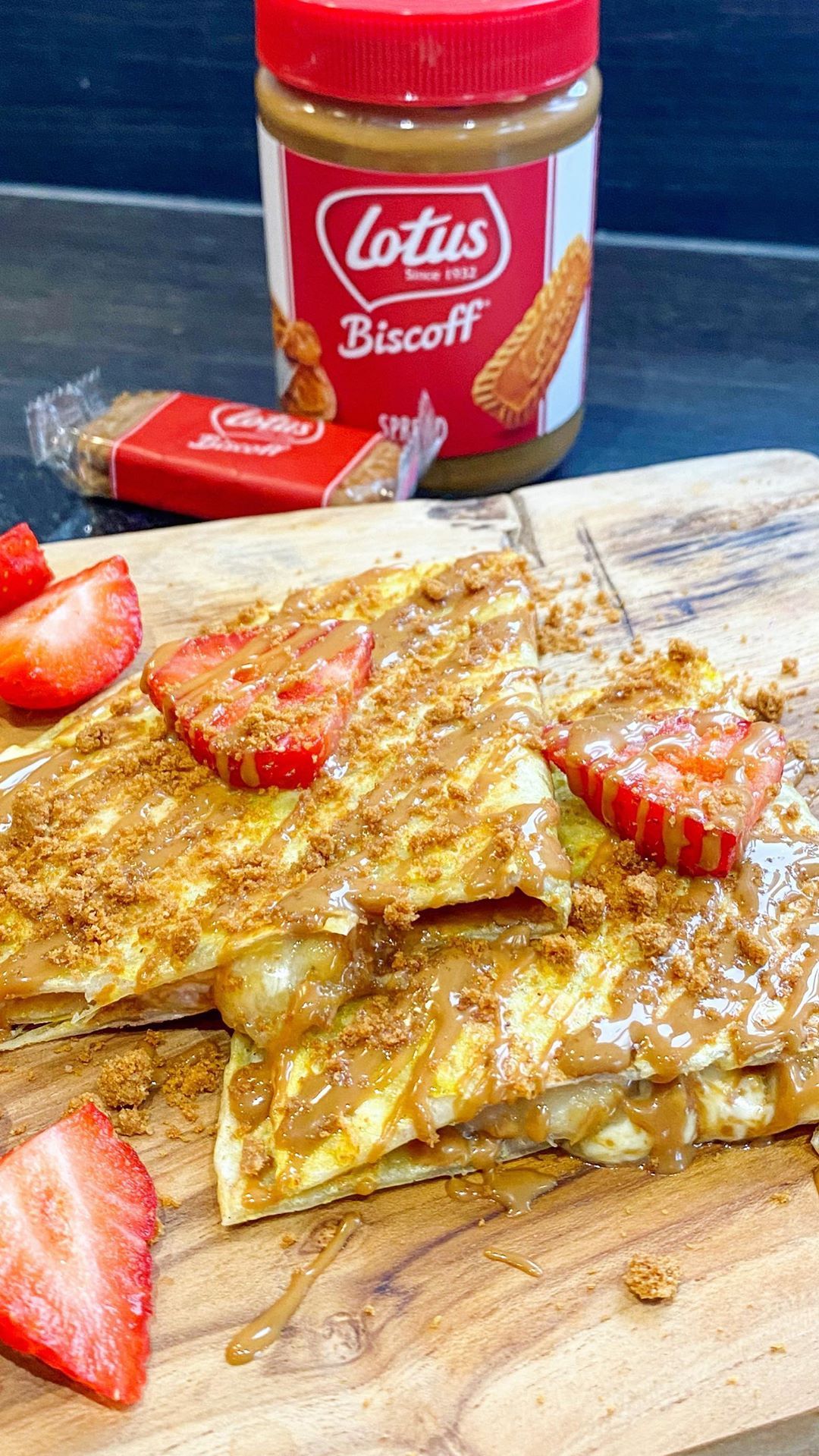 Vegan & Gluten Free Biscoff crepe