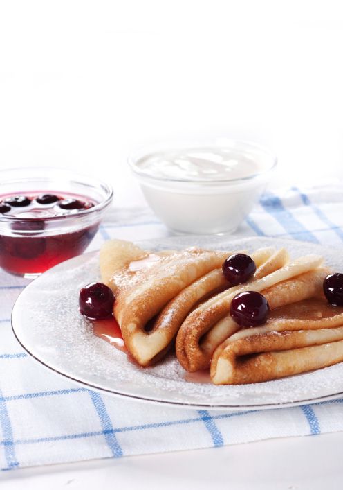 Vegan & Gluten Free Cherry Sauce Crepe