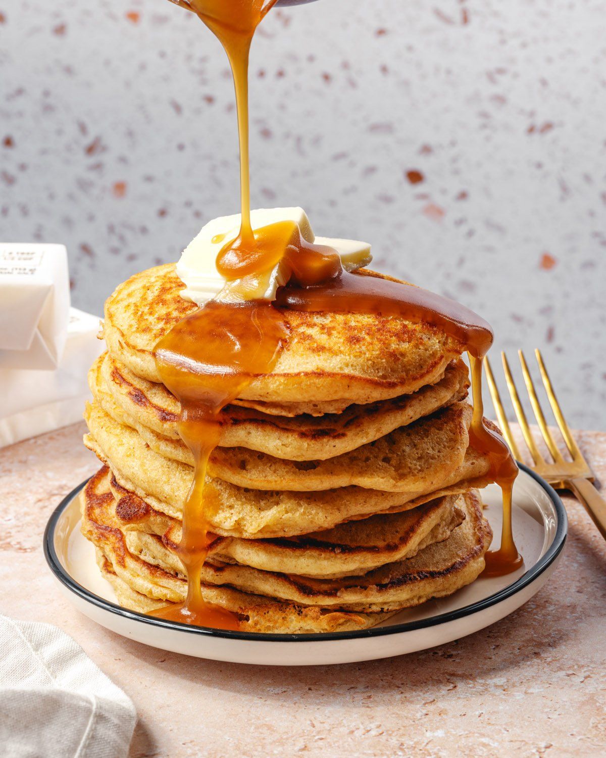 Vegan Maple syrup American Pancakes