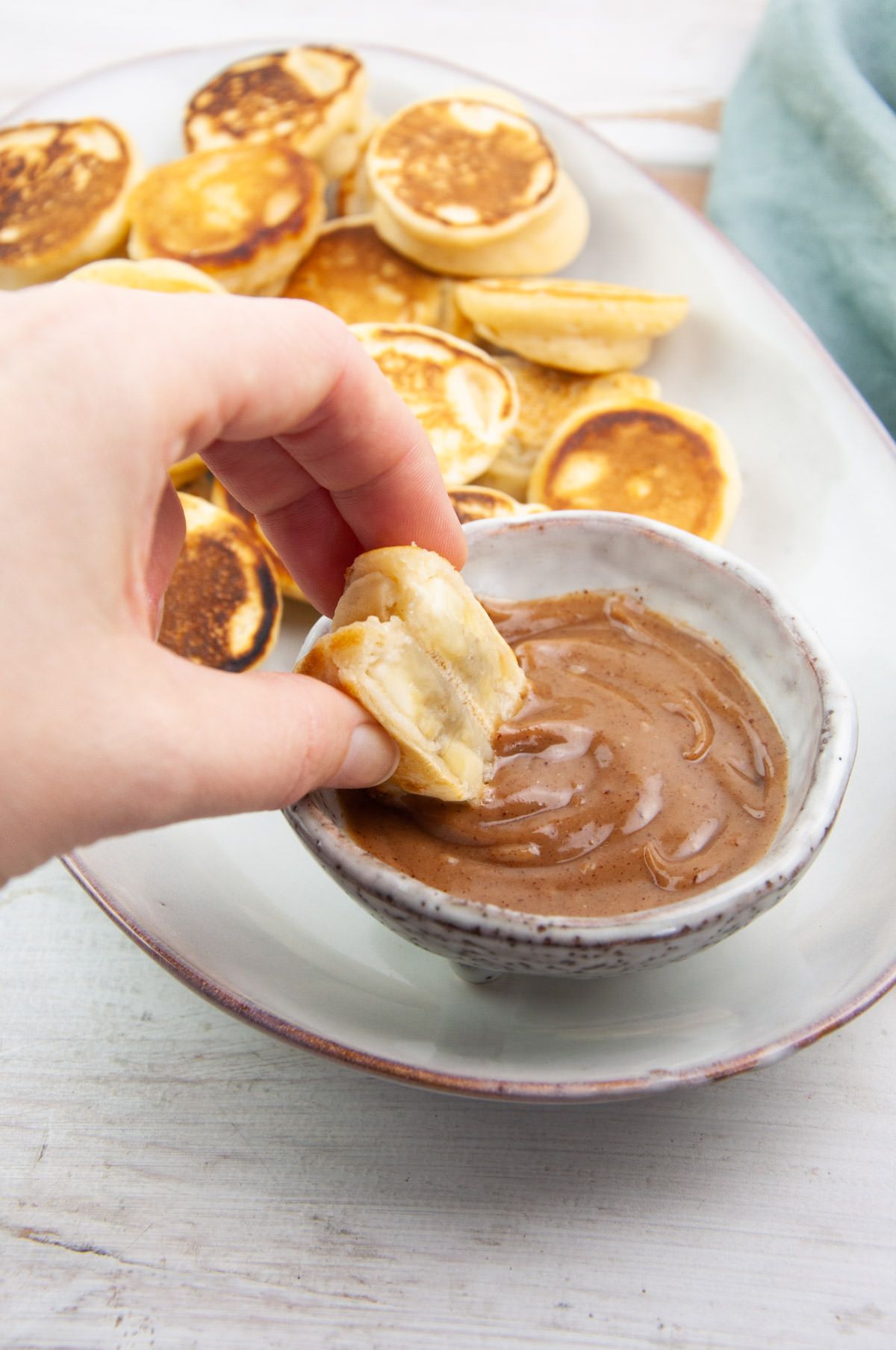 Vegan Mini Pancakes - Peanut Butter