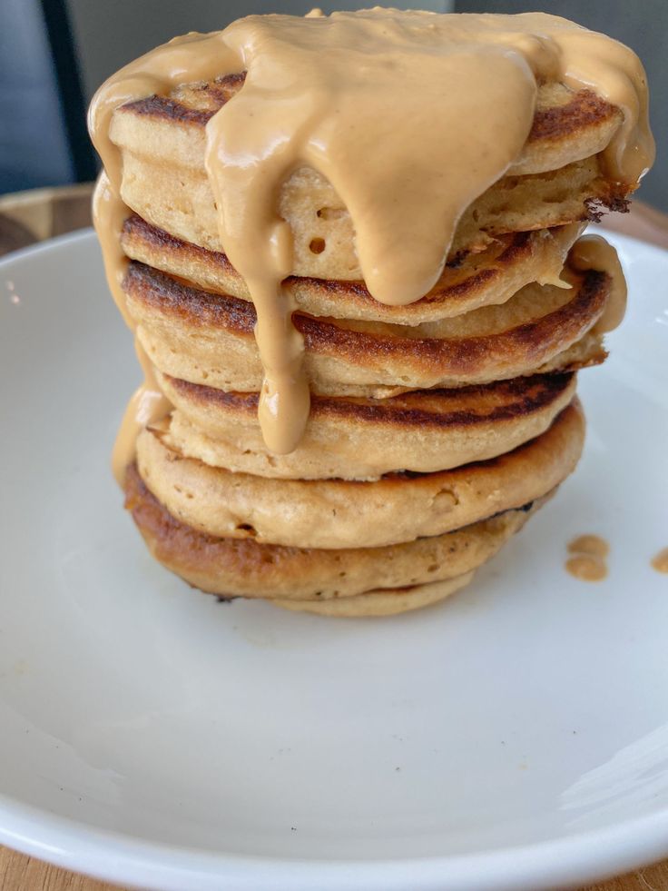 Vegan Peanut Butter American Pancakes