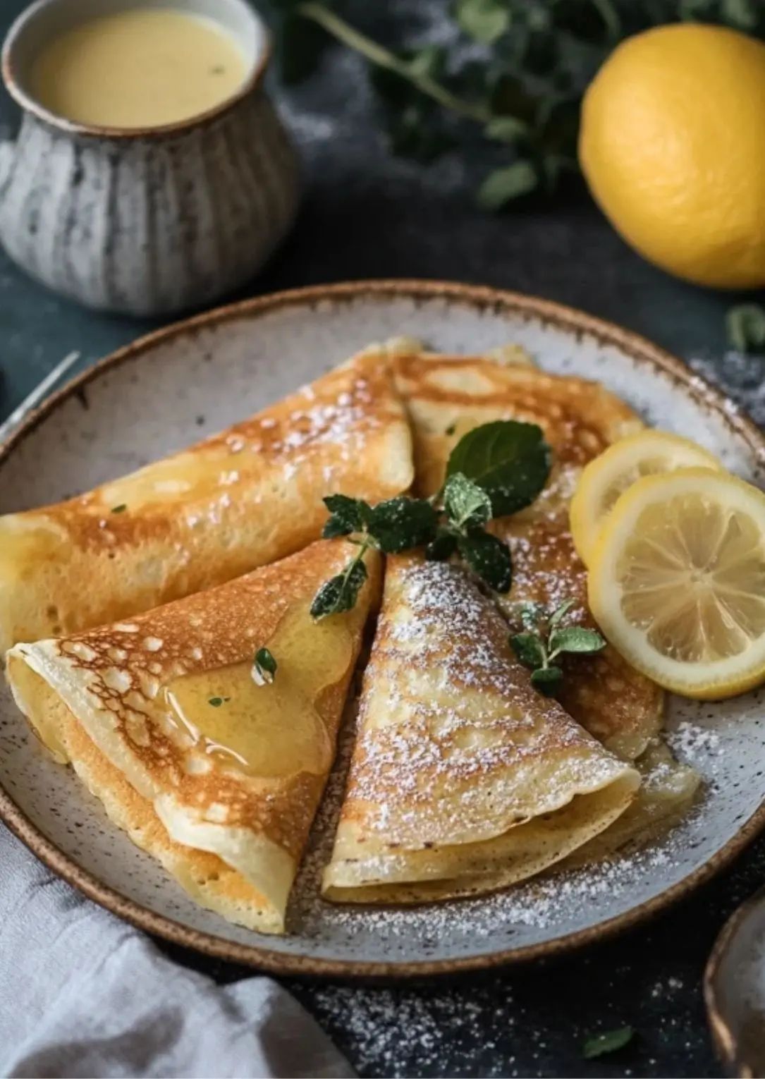 Vegan& Gluten Free  Sugar & Lemon Crepe