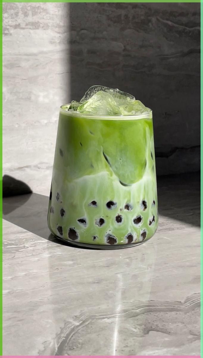Coconut Matcha Milk Bubble Tea