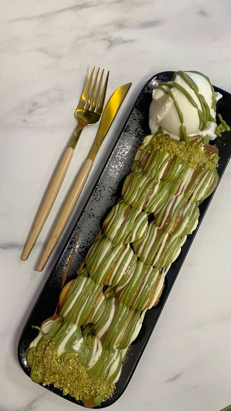 Pistachio Mini Pancakes