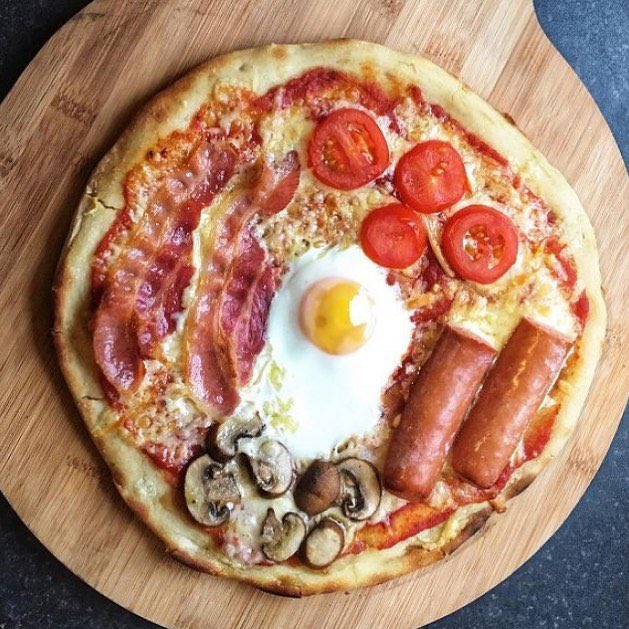 Full English Breakfast Pizza-Meat