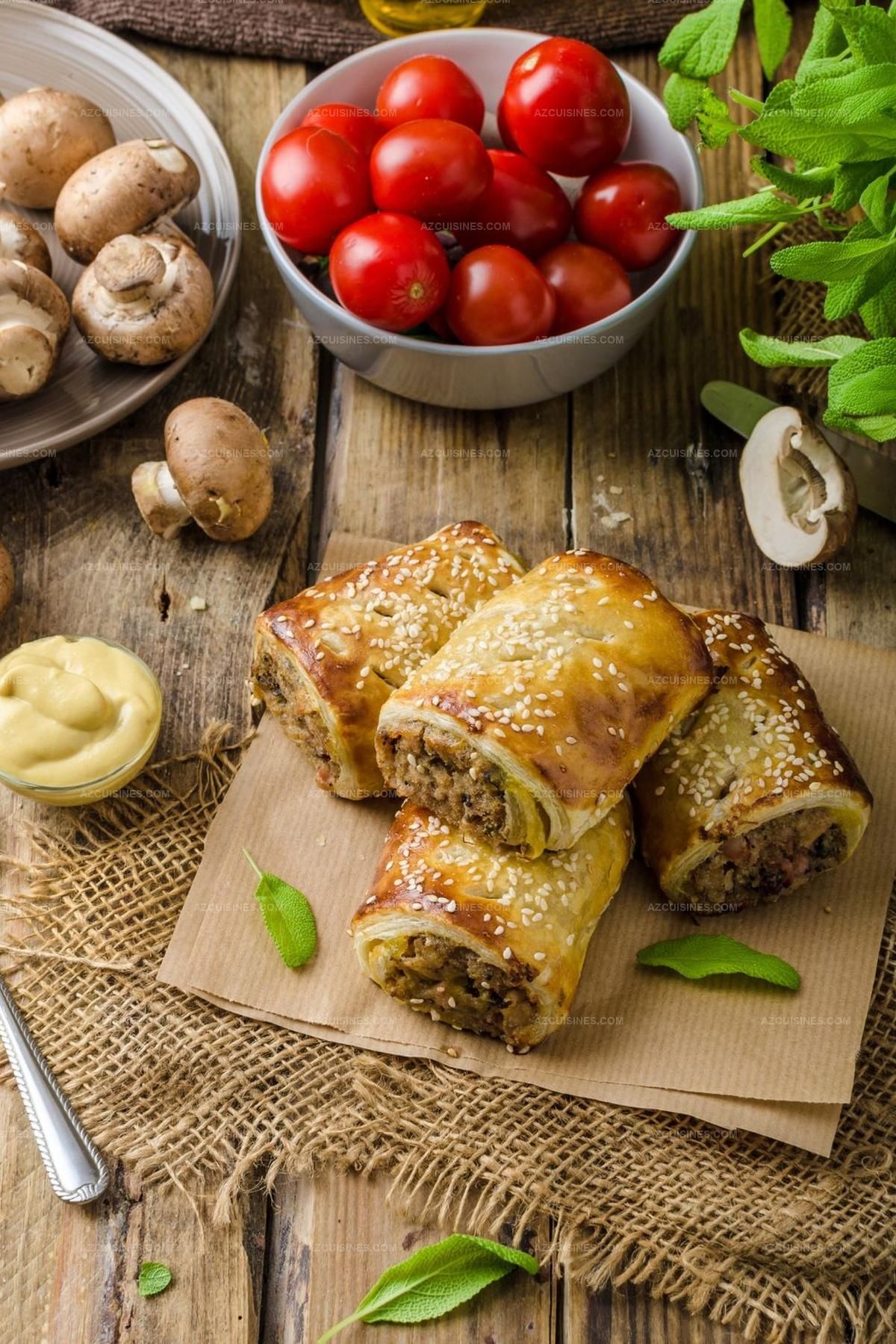 Homemade Sausage Roll Halal