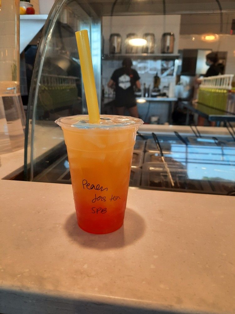 Honey Peach Fruity Bubble Tea