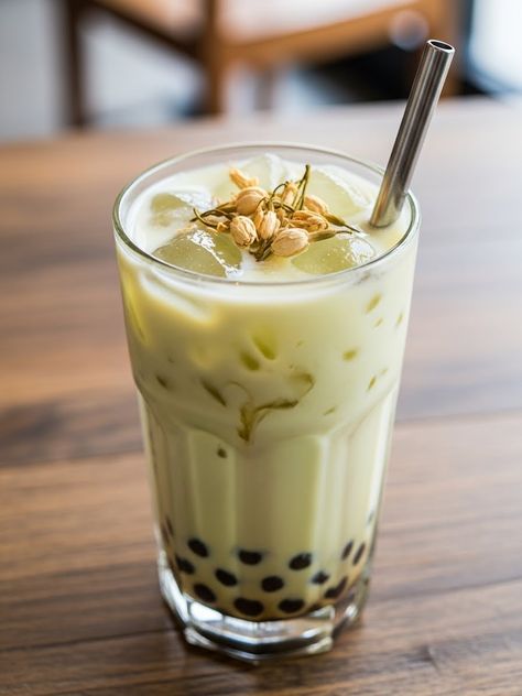 Jasmine Green Milky Bubble Tea