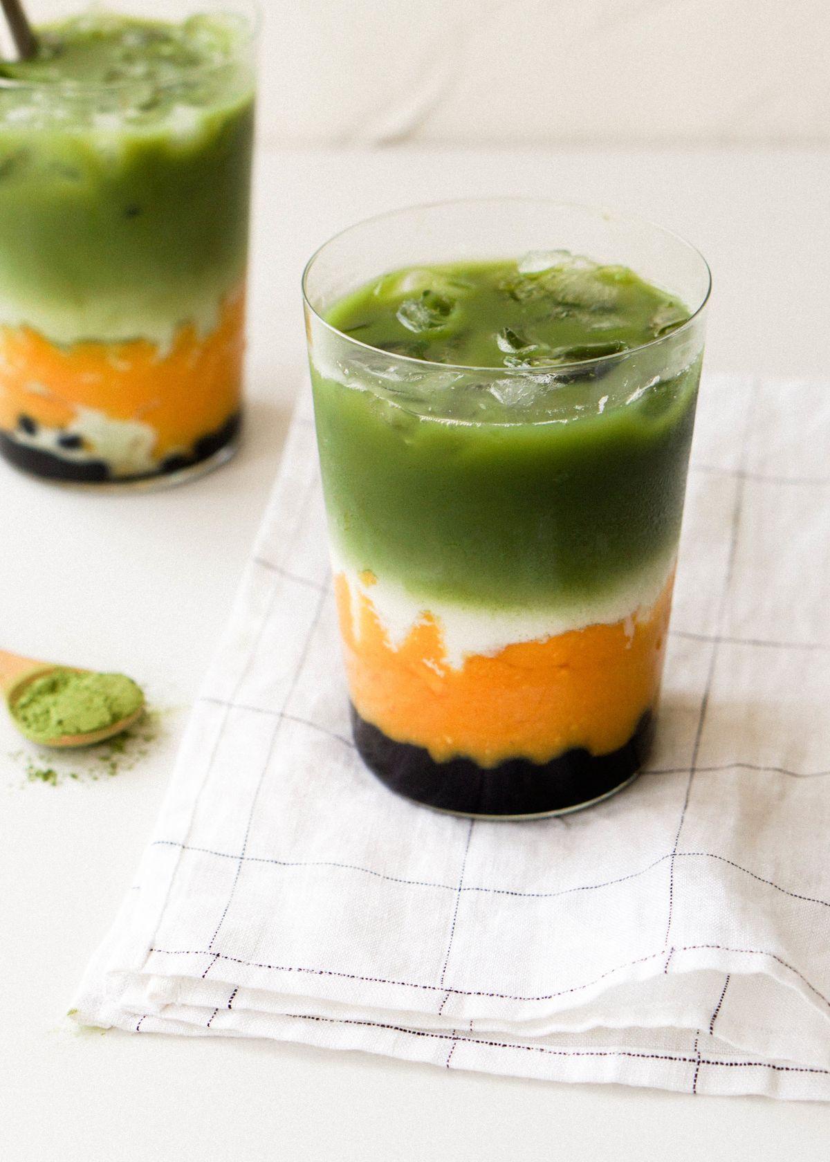 Mango Matcha Milk Tea