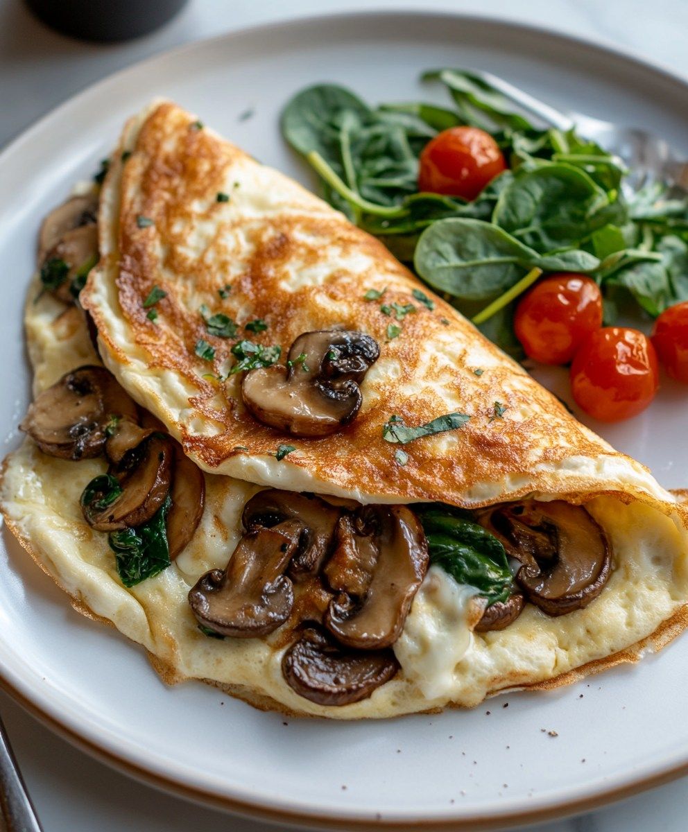 Mushroom & Cheese Omelette
