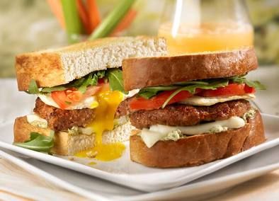 Veggie Sausage & Egg Sandwhich