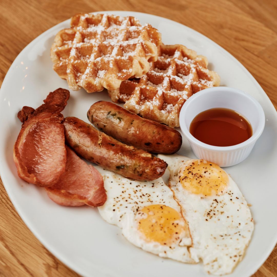Vegan Waffle Full Eng Breakfast